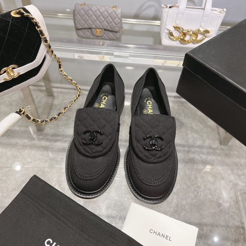 Ch*el leather shoes
